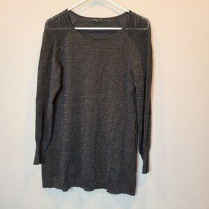 Eileen Fisher Sweater Womens Petite Medium Dark Gray